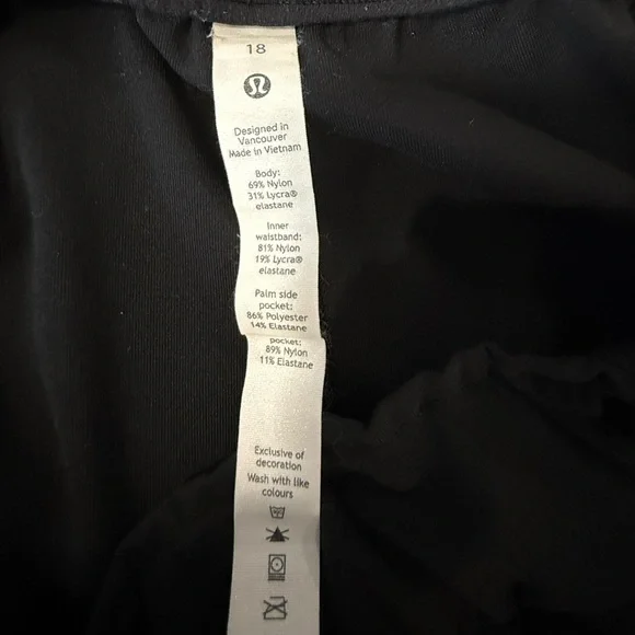 Lululemon stretch high rise 7/8 length - Picture 6 of 6